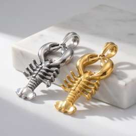 Men's Stainless Steel Cast Lobster Pendant Punk Style Jewelry