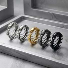Heavy Centipede Stainless Steel Bracelet Men Punk Hip Hop Jewelry