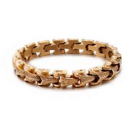 Stainless Steel Cast Dragon Dragon Pattern Snake Pattern Men's Bracelet Gold-plating Bracelet